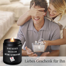 Valentinstag Jahrestag Geschenk Sandelholz Duftkerze für Ihn