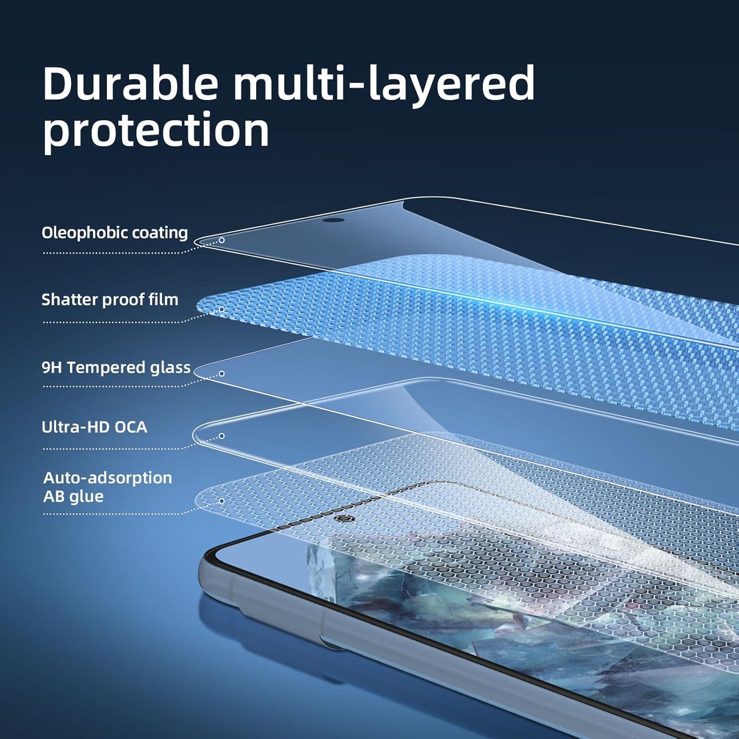 Panzer Schutz Glas Google Pixel 8 Pro 3x 9H Härte HD 6,7 Zoll