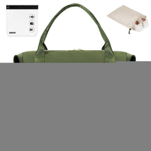 Handgepäcktasche 40x20x25cm mit Kulturbeutel & Schuhtasche (Dunkelgrün)