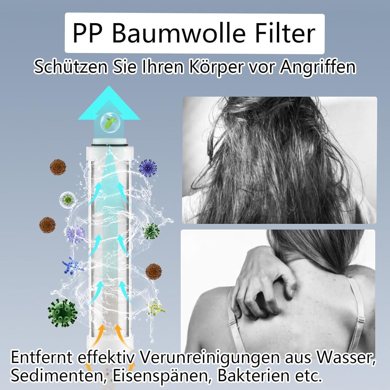 Nafall Duschkopf mit 5 Strahlarten Hochdruck und