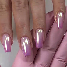 24 Stück Rosa Acryl Press on Nägel mit Nagelkleber - Ballerina Fake