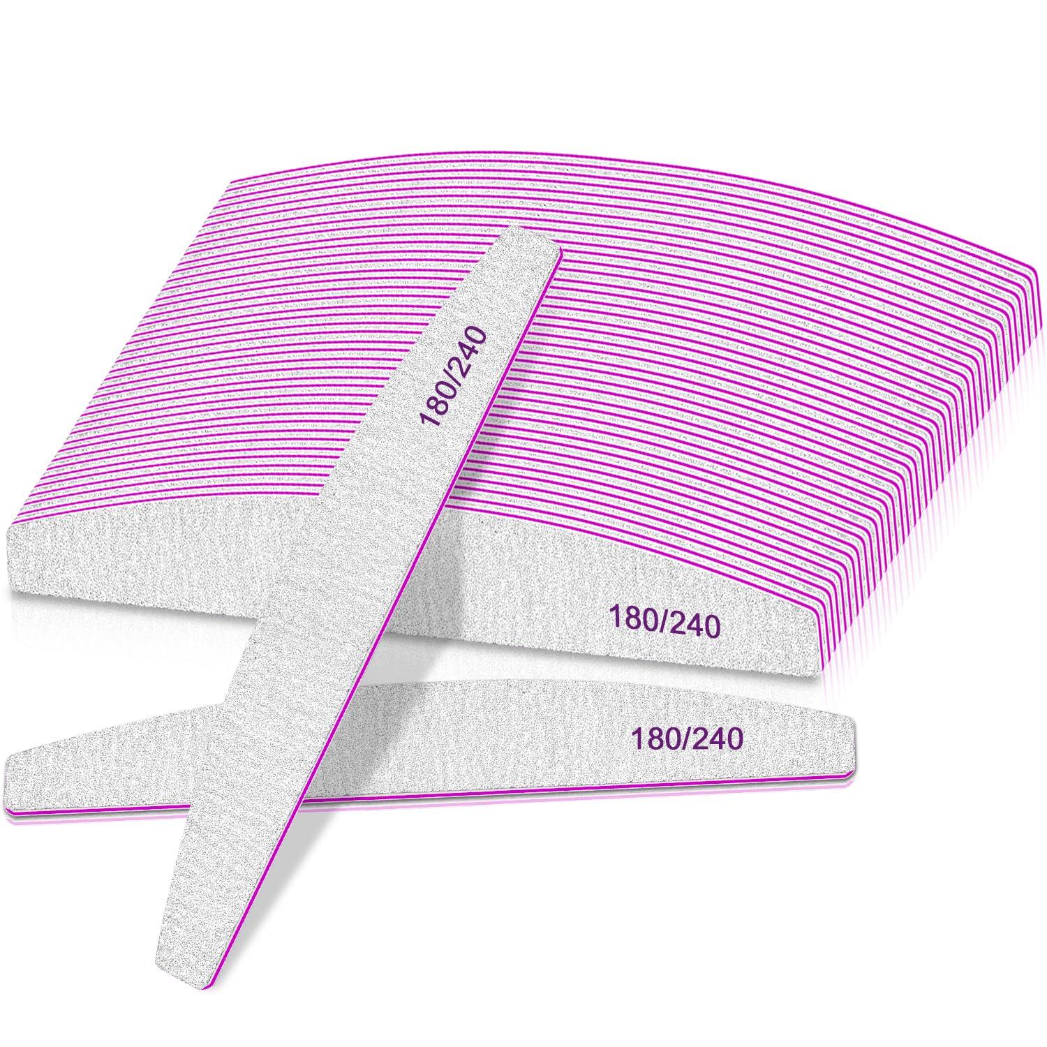 25er Pack Nagelfeilen 180/240 - Waschbar und wiederverwendbar