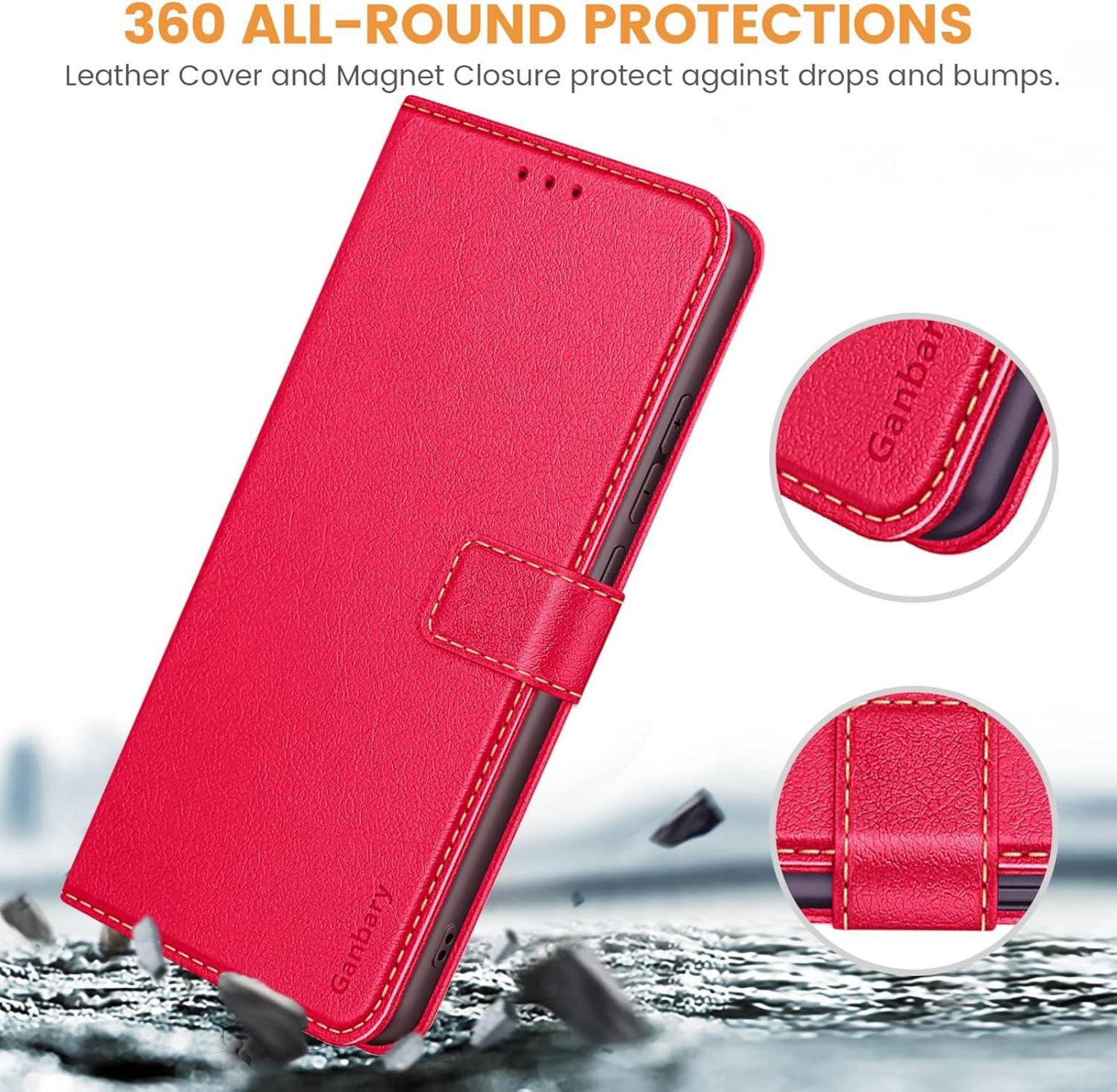 Handyhülle für Xiaomi Redmi Note 13 Pro 5G Premium Leder Klapphülle