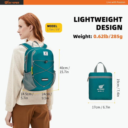 SKYSPER 12L Faltbarer Tagesrucksack Reisen Wandern