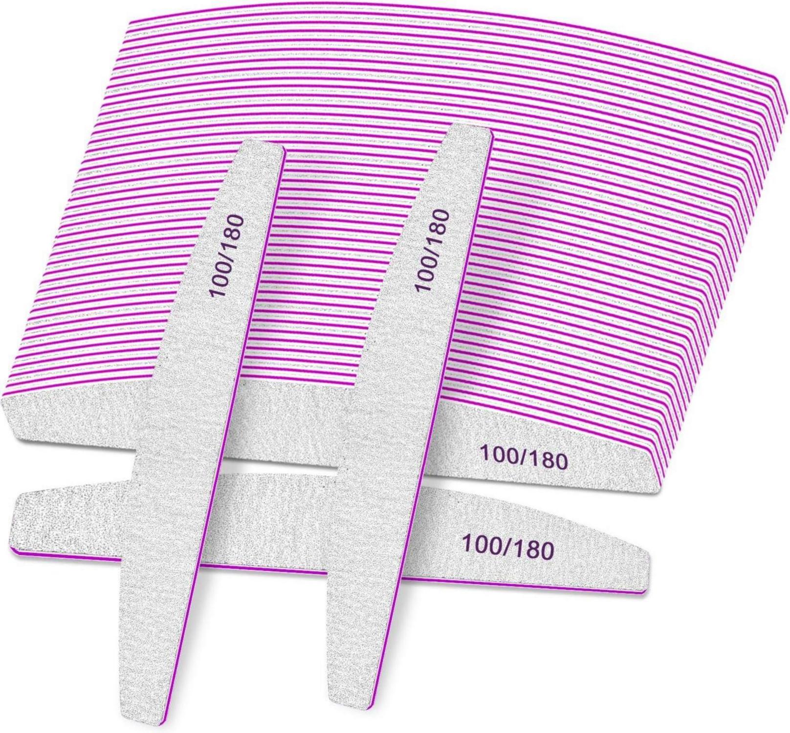 Professionelle Nagelfeilen 100/180 Körnung Set 25 Stück