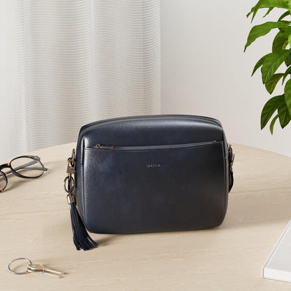 Roulens Damen Handy Umhängetasche Veganem Leder Crossbody