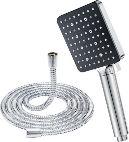 Duschkopf Hochdruck 6 Strahlarten Filter Antikalk Chrom 1,6 m Schlauch