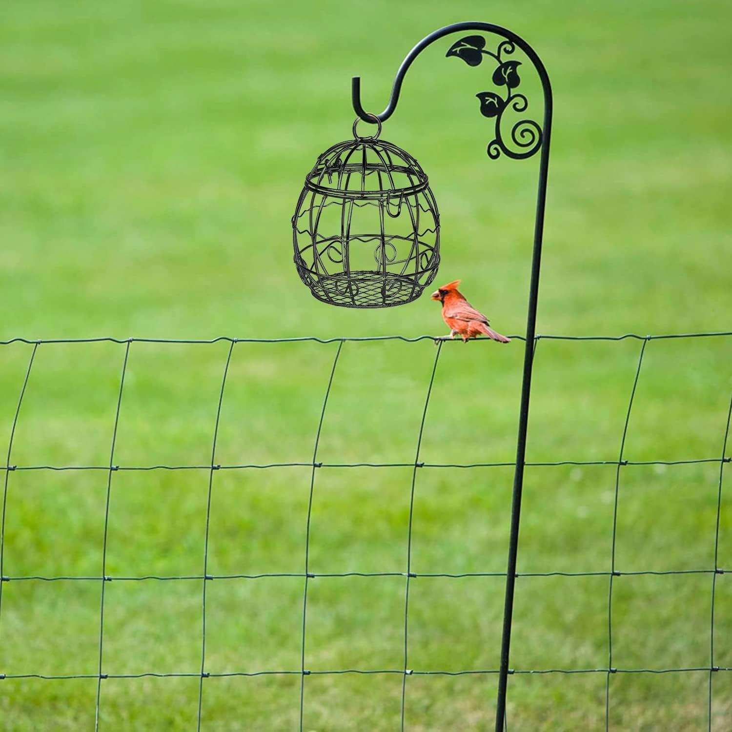 2er Set Vogelfutterspender Metall Aufhängen Wildvögel Futterstation