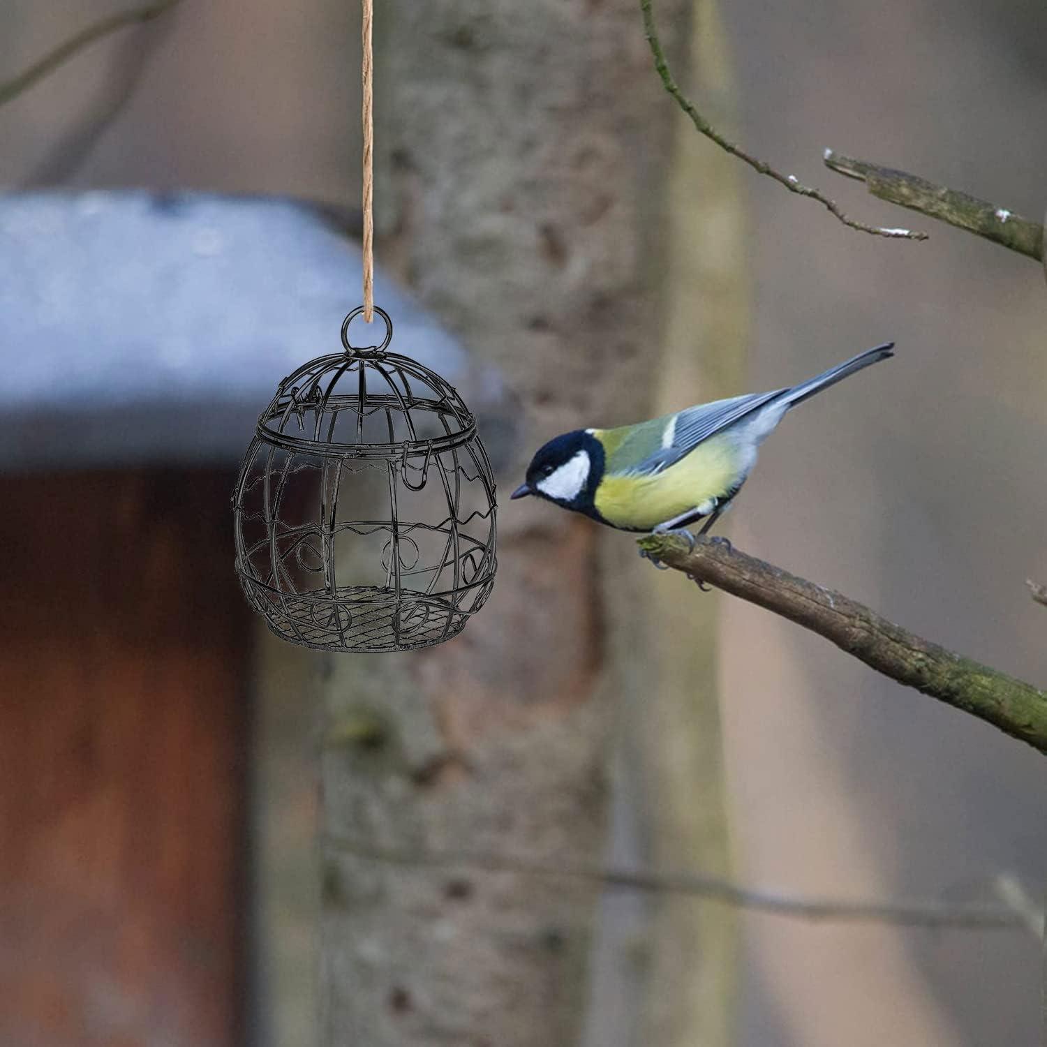 2er Set Vogelfutterspender Metall Aufhängen Wildvögel Futterstation