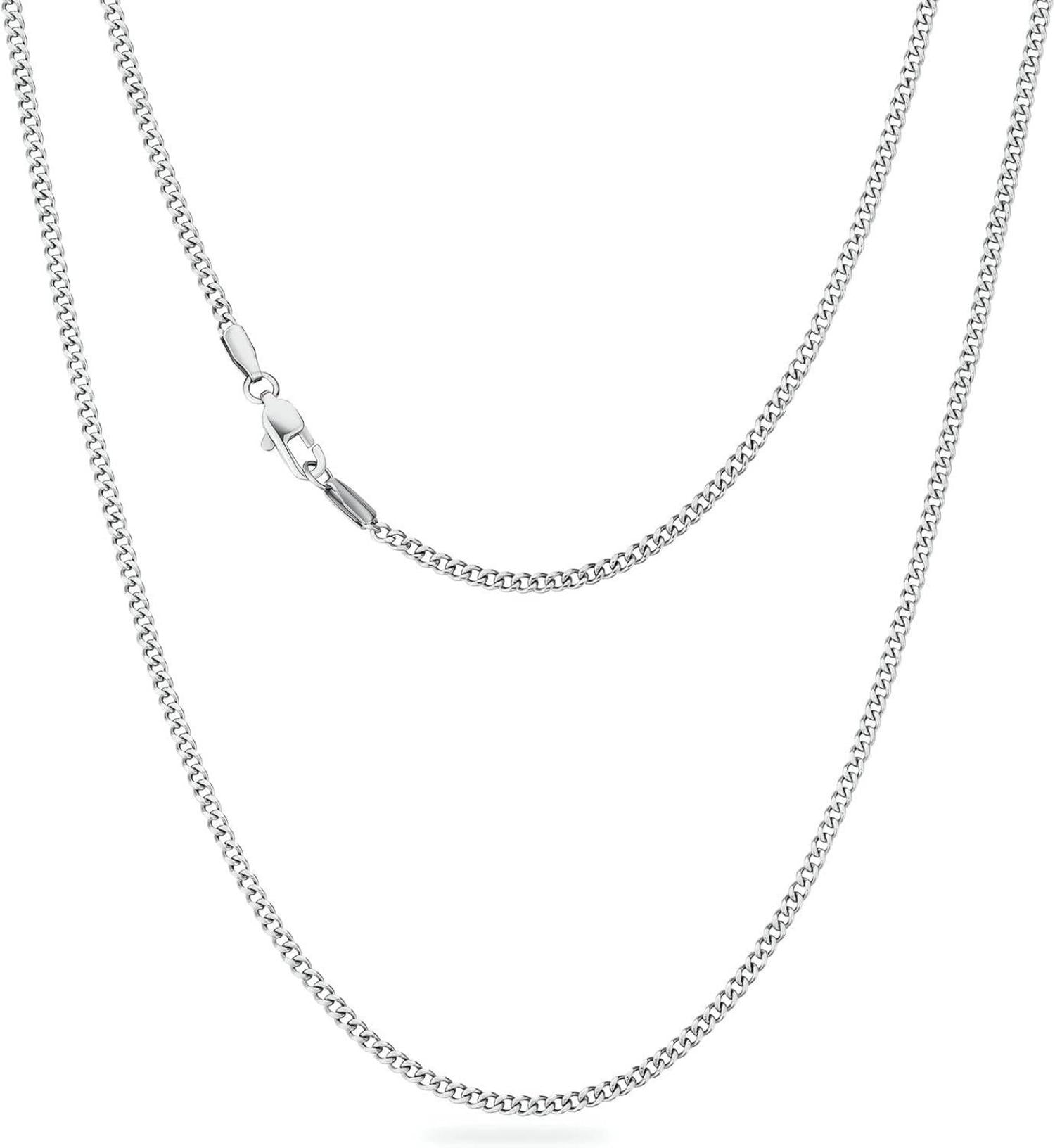 Kubanische Panzerkette mit Diamantschliff, Edelstahl, Gold