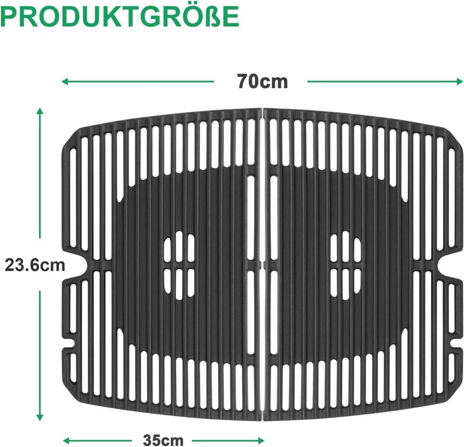 Gusseisen Grillrost 35x47 cm für 2-Brenner