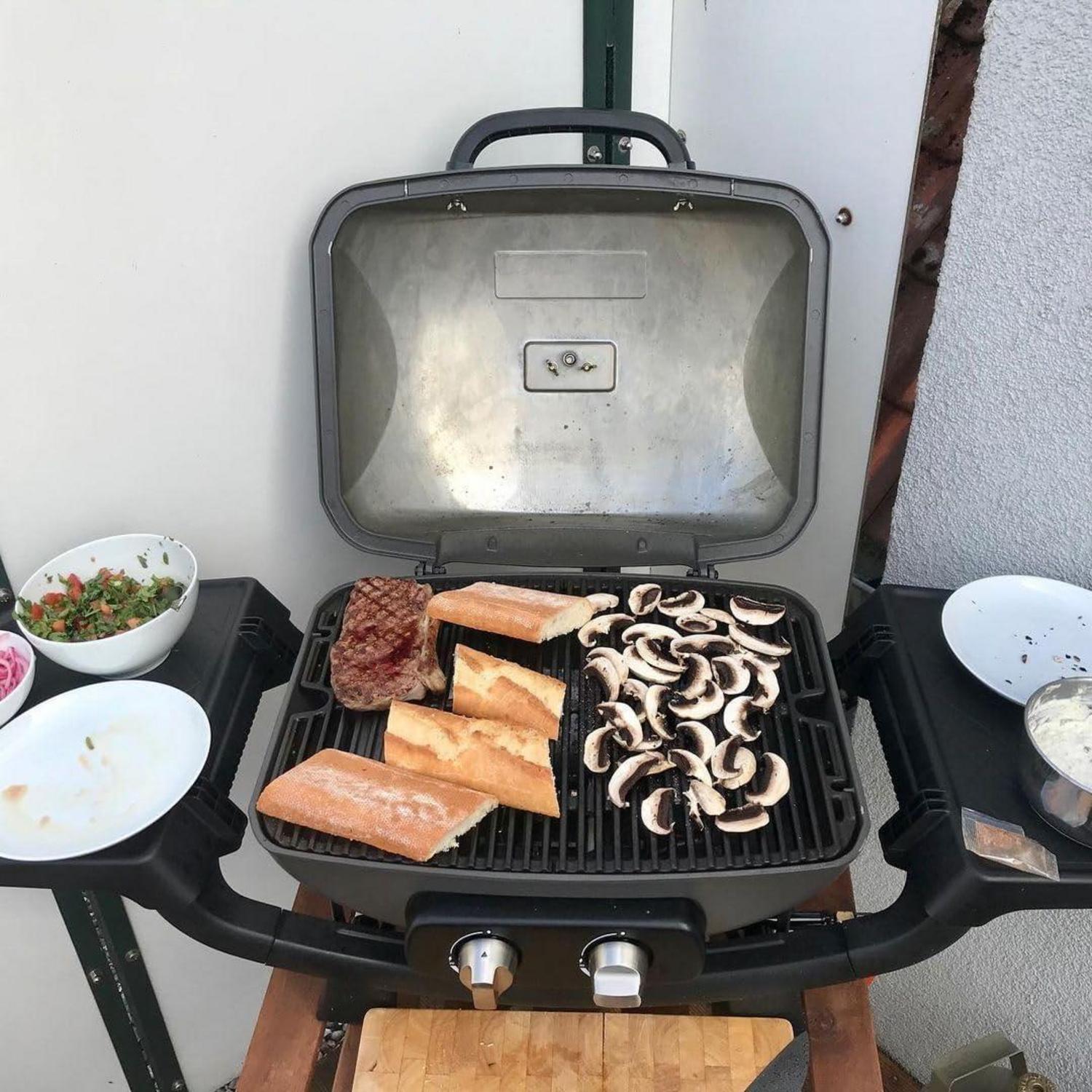 Gusseisen Grillrost für Burnhard 2-Brenner Gasgrill, BBQ Zubehör 35x47