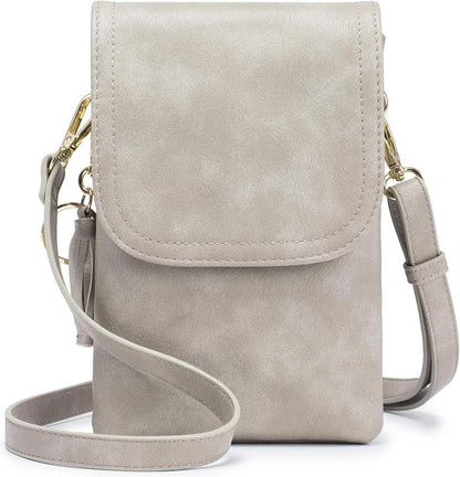 Handytasche Damen Umhängetasche mit Geldbörse, Verstellbarer Riemen