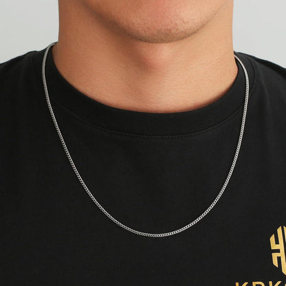 Panzerkette mit Diamantschliff 2mm Gold vergoldet Silber 55.9cm