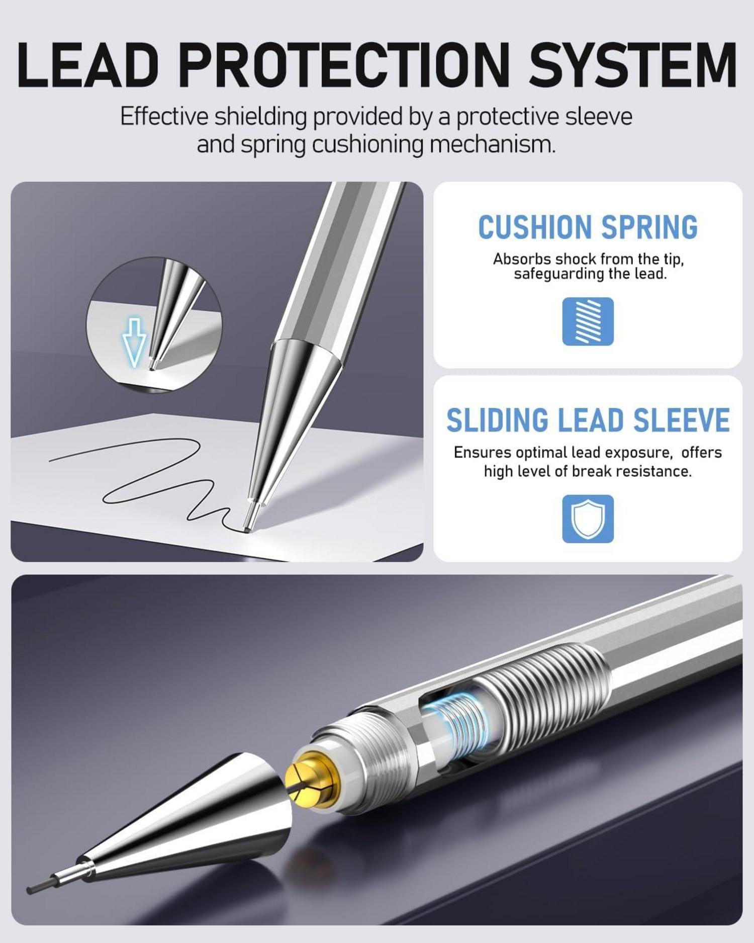 Professionelles Druckbleistift Set mit Kunstharzminen