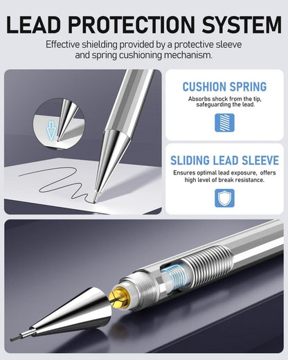 Professionelles Druckbleistift Set mit Kunstharzminen
