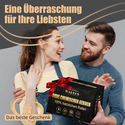 Gärkörbchen Oval Brotbacken Set 35cm Rattan Teigschaber