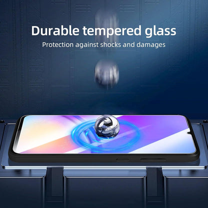 Panzer Schutz Glas Samsung Galaxy A05 A05s 9H Härte 3er Set