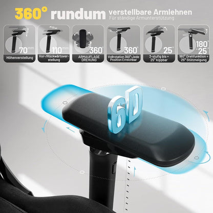 Ergonomischer Gaming Stuhl mit