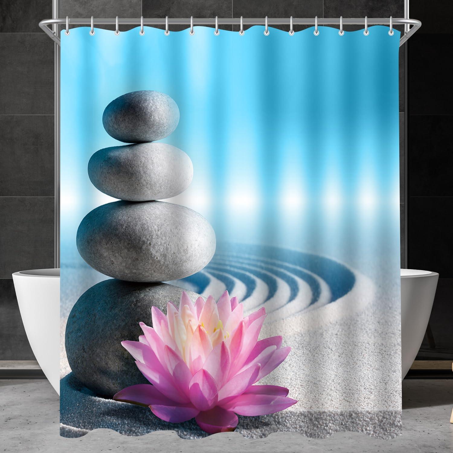 Duschvorhang Kieswüste Antischimmel Textil Polyester 150x180cm