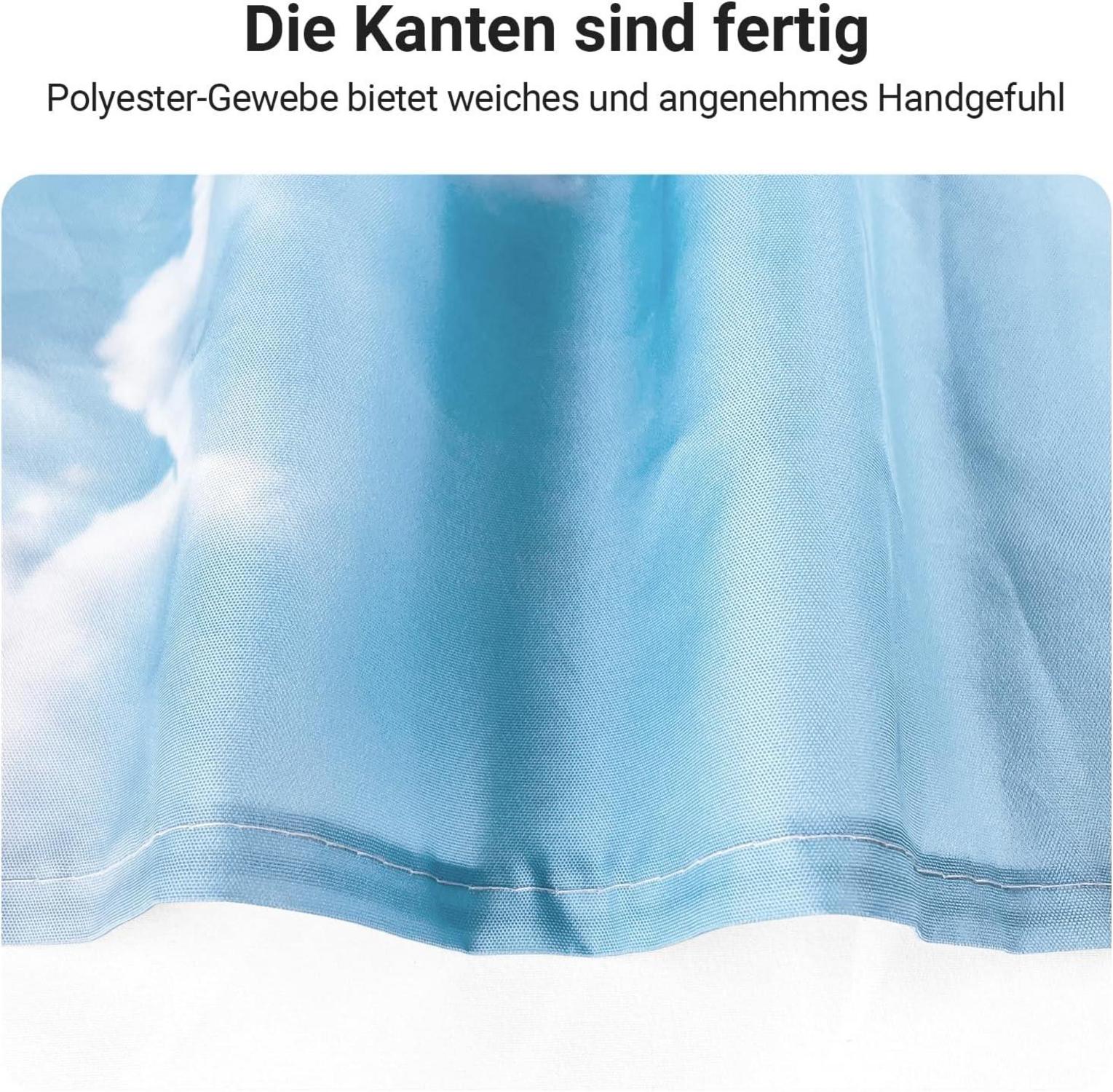 Duschvorhang 150x180cm Kieswüste Antischimmel Wasserabweisend Polyester 8 Ösen
