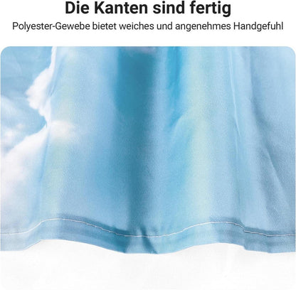 Duschvorhang Kieswüste 240x180cm Antischimmel Polyester Stoff 16 Ösen Badezimmer
