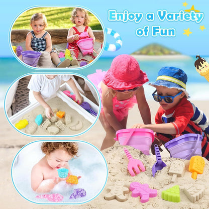 Sandspielzeug 49tlg Eisformen Schaufeln für Kinder Strandset