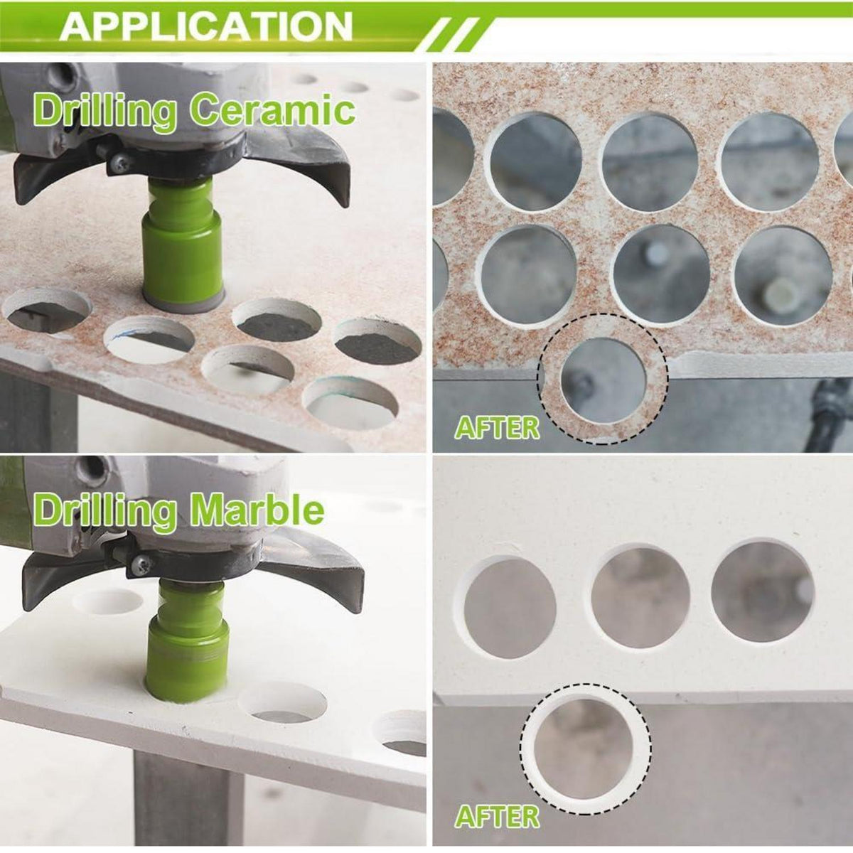 Diamantbohrer 110mm M14 für Fliesen, Granit, Marmor