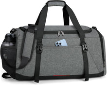 Sporttasche mit Schuhfach und Nassfach 40L - Wasserdicht, Grau