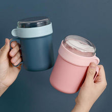 ERBO Müslibecher to go, 500ml Joghurtbecher mit Löffel