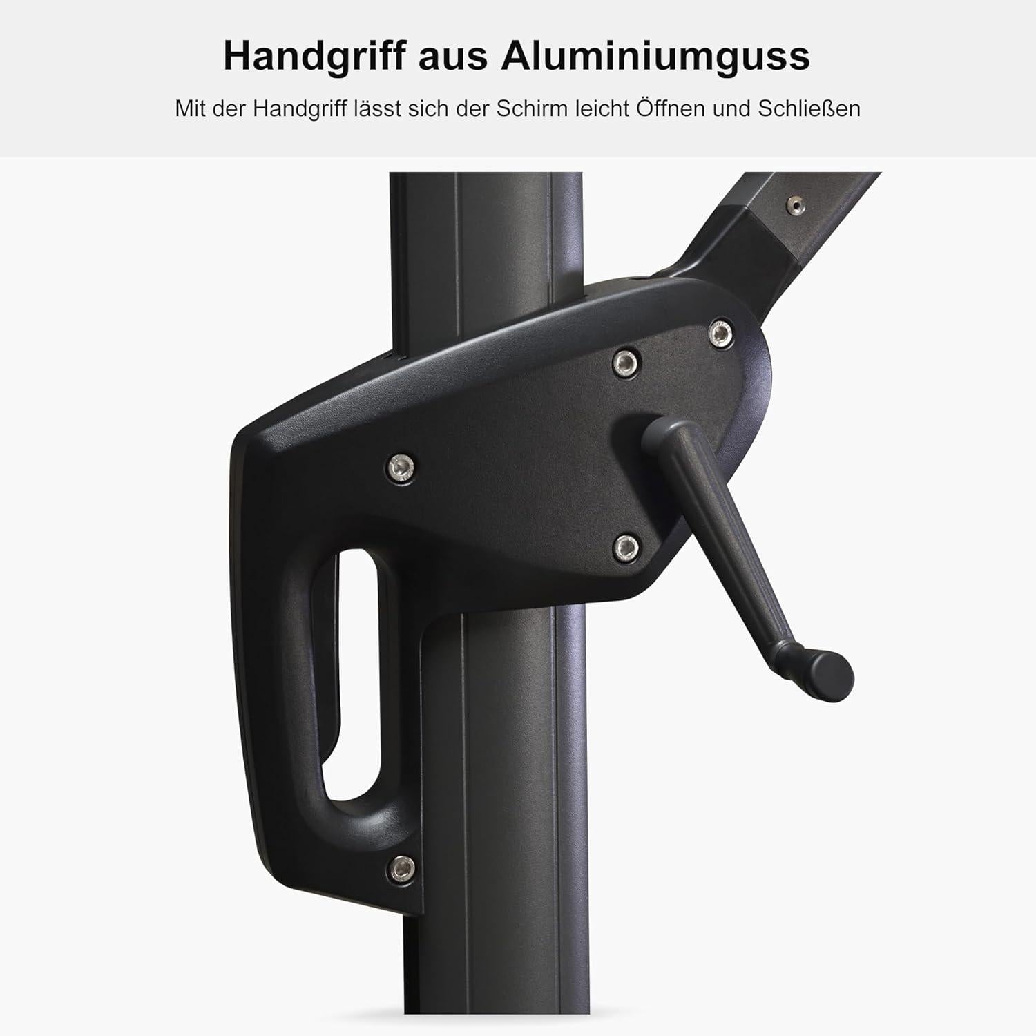Ampelschirm 250x250 cm mit