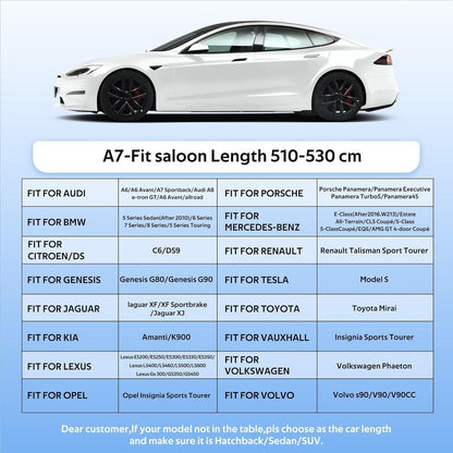 Wasserdichte Autoabdeckung für Audi A8, BMW 7er & Co. (510-530cm)