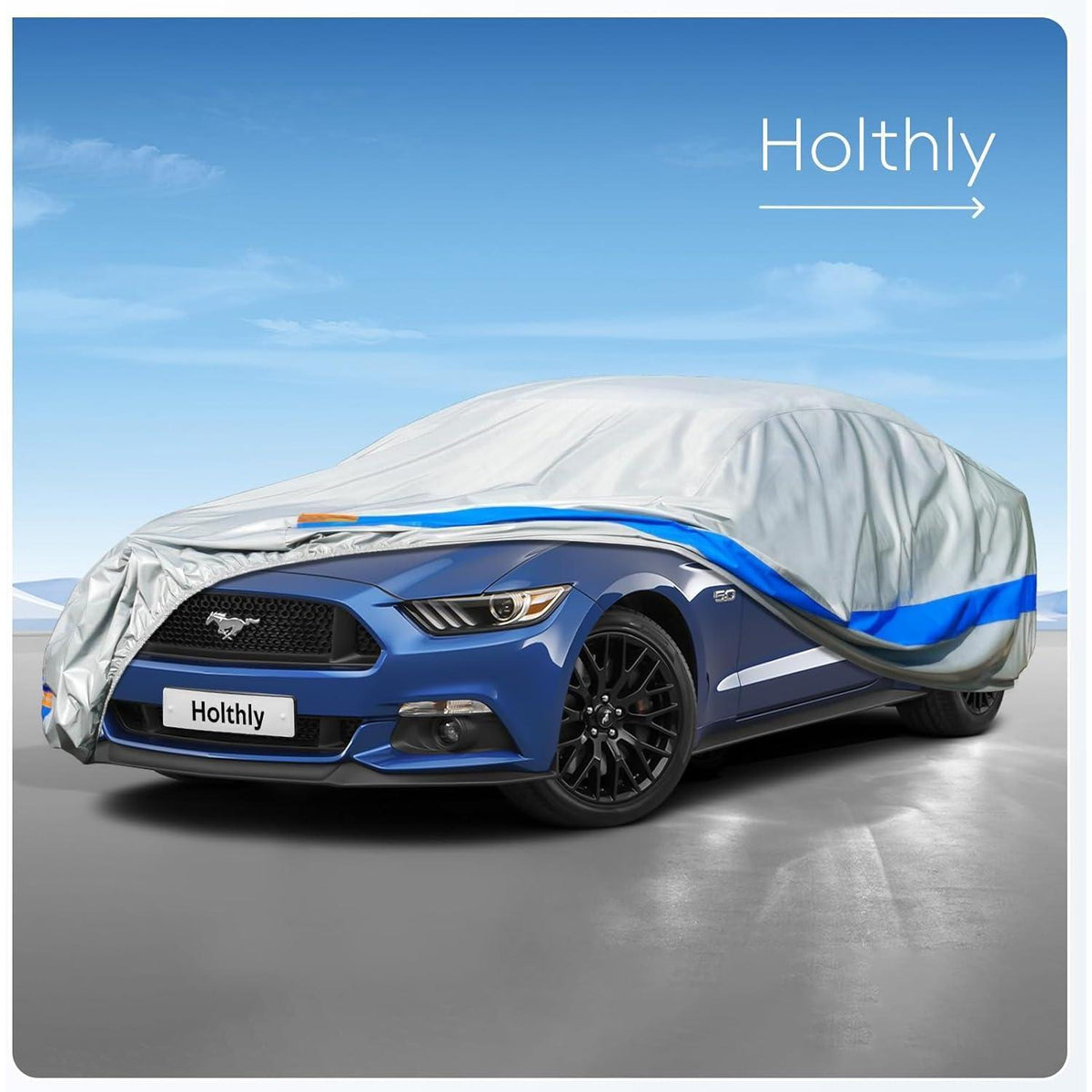 Wasserdichte Autoabdeckung A4 (470-490cm) für Camaro, Fusion & mehr