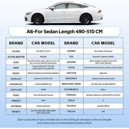 Wasserdichte Autoabdeckung für Mercedes, Audi, Maserati – 3XL+ Limousine