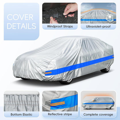 Wasserdichte Autoabdeckung für Porsche, Nissan & Co. (420-450cm)