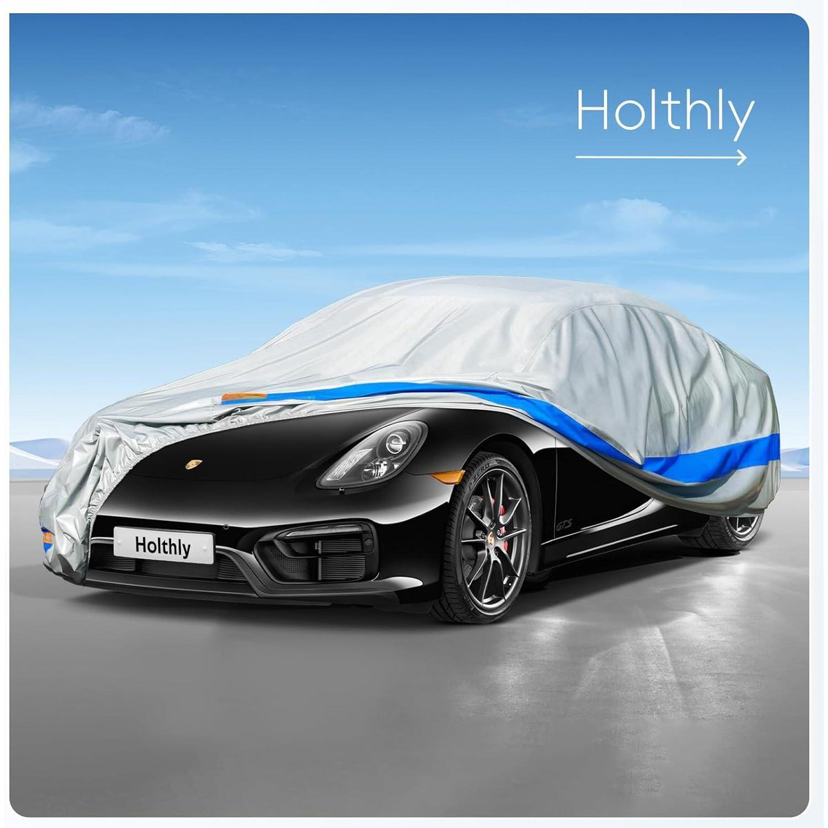 Wasserdichte Autoabdeckung für Porsche, Nissan & Co. (420-450cm)