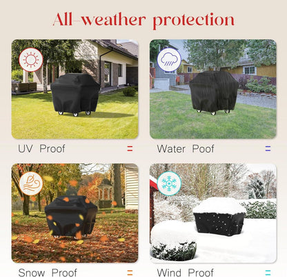 Wetterfeste Grillabdeckung für Gasgrill 100x60x90cm UV-beständig