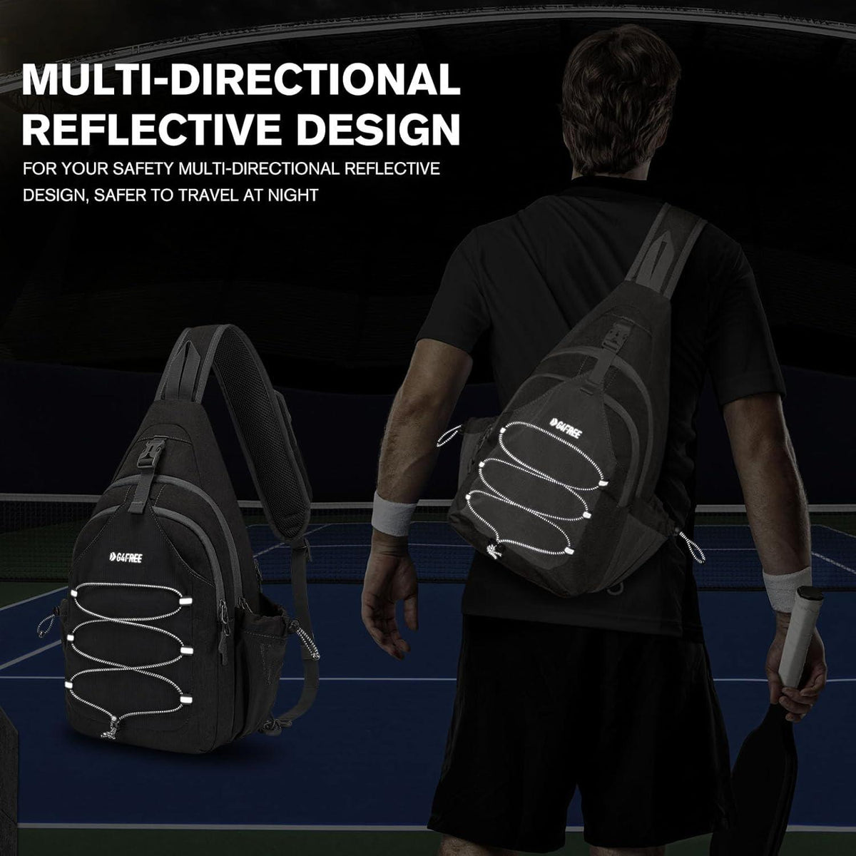 Sport-Schultertasche Pickleball- und Tennistasche für Herren Damen
