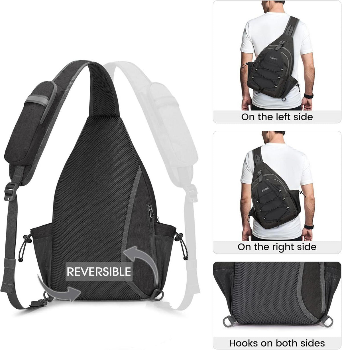 G4Free Sport-Schultertasche Pickleball Tasche Herren Damen Wandern Tennis