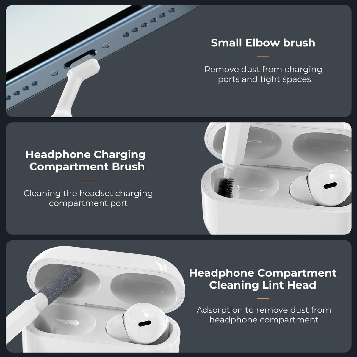 Tastatur Reinigungsset 20-in-1 Zubehör PC Elektronik Airpods Kameras