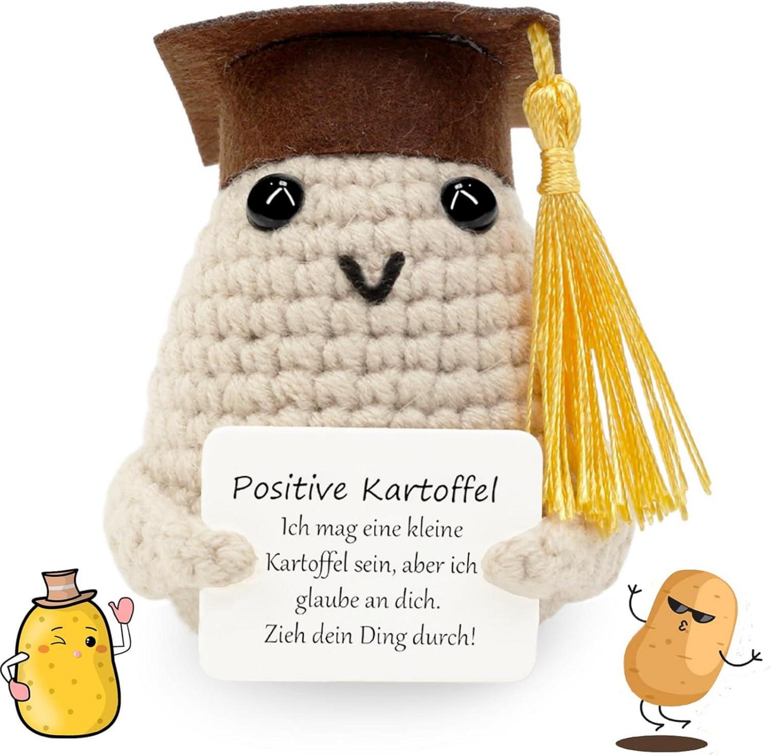 Mini Abitur Positive Kartoffel Glücksbringer Abi 2024 Geschenk
