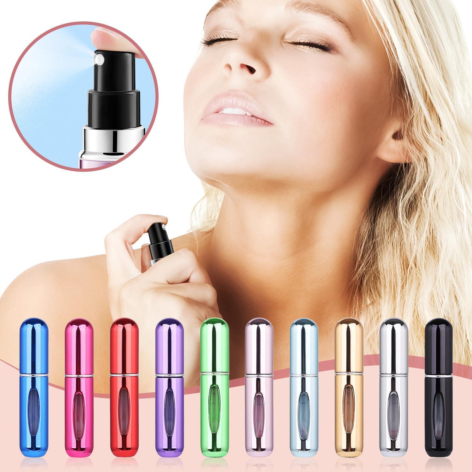 Hitchuey Parfümzerstäuber 5ml Nachfüllbar Mini Portable Reisen (10