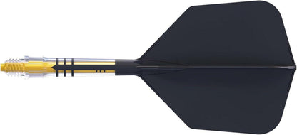 Dartflights Set mit Carbon Dartschaft, Big Wing-Form - 3er-Set