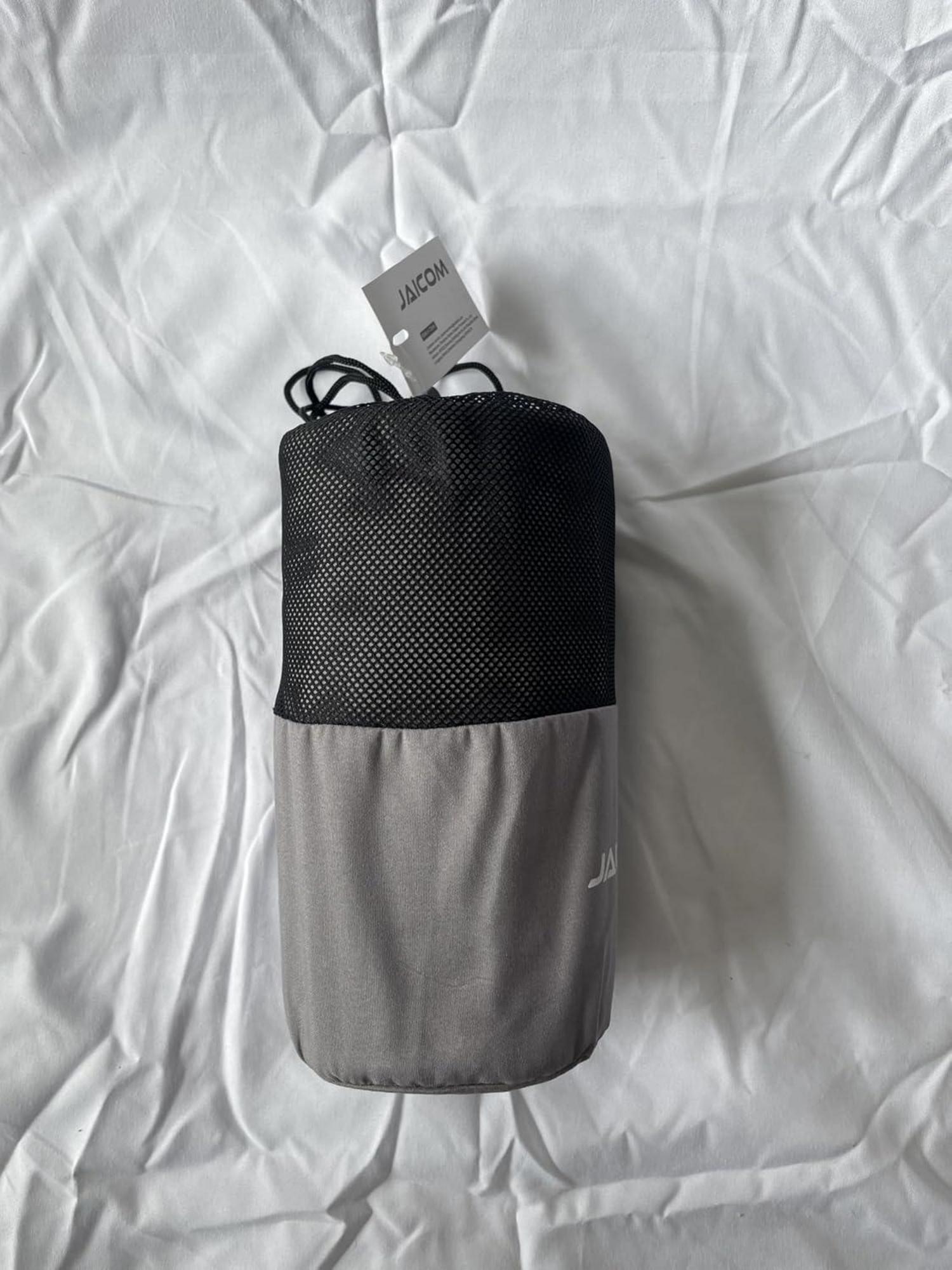 JAICOM Hüttenschlafsack Ultraleichter Seideschlafsack Rucksackreise Mikrofaser Grau