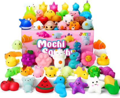100er Pack Mini Mochi Squishy Spielzeug Stressabbau Set