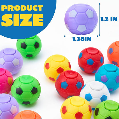 36 Stück Fußball Spinner Fidget-Spielzeug Kindergeburtstag 5-10 Jahre