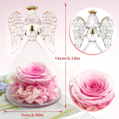 Geschenke für frauen Rose in Engel Figur weihnachtsgeschenke