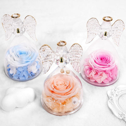 Geschenke für frauen Rose in Engel Figur weihnachtsgeschenke
