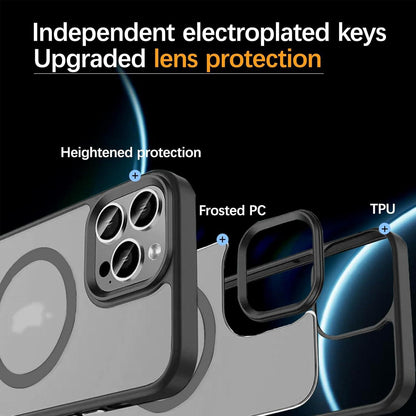 S. Tedazo Magnetische Hülle für iPhone 12/12 Pro, Kompatibel mit MagSafe, Schwarz