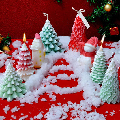 ALLAVA Silikonform Weihnachten Schneemann Kerzen Seife DIY Dekoration
